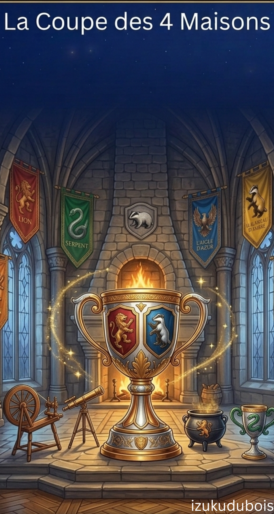 La Coupe des 4 Maisons — Kit Défi Budget A6