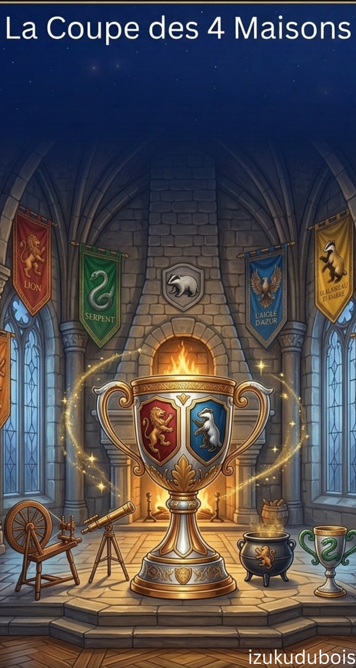 La Coupe des 4 Maisons — Kit Défi Budget A6