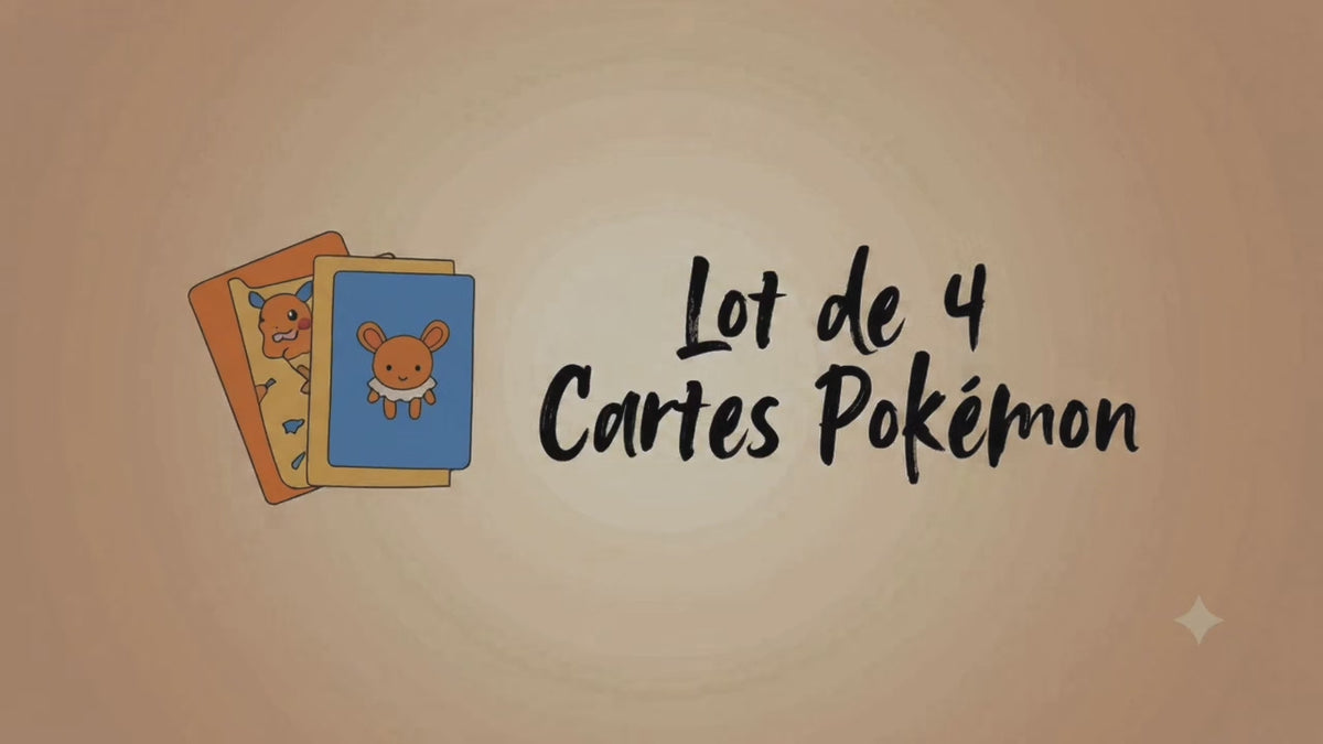Lot de 4 carte pokémon