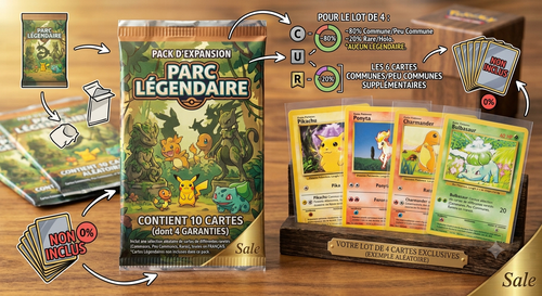 Lot de 4 carte pokémon